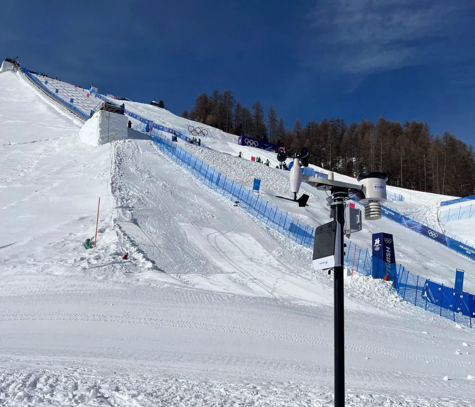 Weather station deployment at a snowy Olympic venue